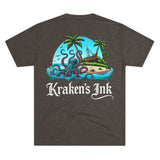 Kraken's Ink Island Livin' Unisex Tri-Blend Crew Tee