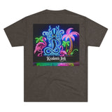Kraken's Ink Miami Lights Unisex Tri-Blend Crew Tee