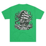 Kraken's Ink Sail the Seas Unisex Tri-Blend Crew Tee