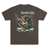 Kraken's Ink Fly the Flag Unisex Tri-Blend Crew Tee