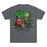 Kraken's Ink Leprechaun Unisex Tri-Blend Crew Tee