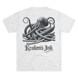 Kraken's Ink Rope Tangle Unisex Tri-Blend Crew Tee