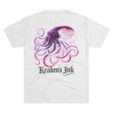 Kraken's Ink Translucent Unisex Tri-Blend Crew Tee