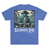 Kraken's Ink Explorer Unisex Tri-Blend Crew Tee