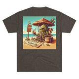 Kraken's Ink Beach Livin' Unisex Tri-Blend Crew Tee