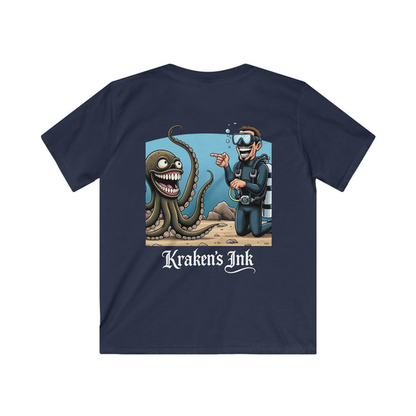 Kraken's Ink Now Thats Funny Unisex Kids Softstyle Tee