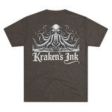 Kraken's Ink Portrait Unisex Tri-Blend Crew Tee