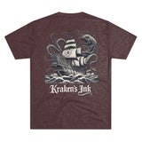 Kraken's Ink Clipper Ship Unisex Tri-Blend Crew Tee
