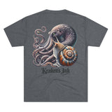 Kraken's Ink The Kraken & The Snail Unisex Tri-Blend Crew Tee