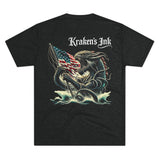 Kraken's Ink Fly the Flag Unisex Tri-Blend Crew Tee