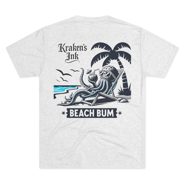 Kraken's Ink Beach Bum Unisex Tri-Blend Crew Tee