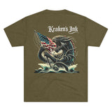 Kraken's Ink Fly the Flag Unisex Tri-Blend Crew Tee