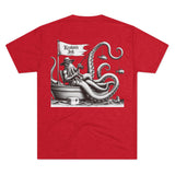 Kraken's Ink Just Fishing Unisex Tri-Blend Crew Tee