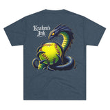 Kraken's Ink Softball Unisex Tri-Blend Crew Tee