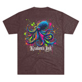 Kraken's Ink Paintball Splatter Unisex Tri-Blend Crew Tee