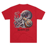 Kraken's Ink The Kraken & The Snail Unisex Tri-Blend Crew Tee
