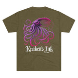 Kraken's Ink Translucent Unisex Tri-Blend Crew Tee