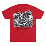 Kraken's Ink Anchor Drop Unisex Tri-Blend Crew Tee