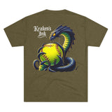 Kraken's Ink Softball Unisex Tri-Blend Crew Tee