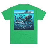 Kraken's Ink Below Unisex Tri-Blend Crew Tee