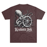 Kraken's Ink Ship Wheel Unisex T-Shirt