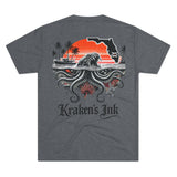Kraken's Ink FL Waters Unisex Tri-Blend Crew Tee