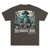 Kraken's Ink Explorer Unisex Tri-Blend Crew Tee
