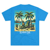 Kraken's Ink Pineapple Island Unisex Tri-Blend Crew Tee