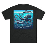 Kraken's Ink Below Unisex Tri-Blend Crew Tee
