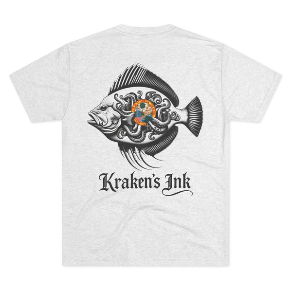 Kraken's Ink FL Flounder Unisex Tri-Blend Crew