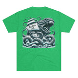 Kraken's Ink Ship Attack Unisex Tri-Blend Crew Tee