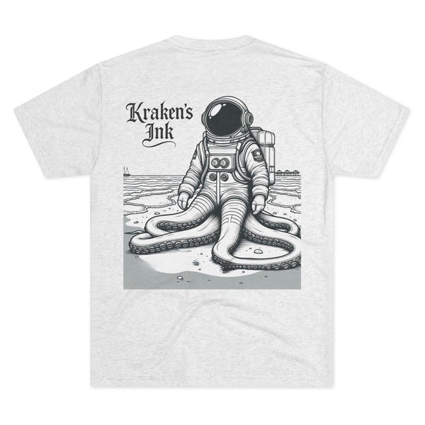 Kraken's Ink Astronaut Unisex Tri-Blend Crew Tee