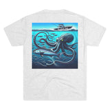 Kraken's Ink Below Unisex Tri-Blend Crew Tee