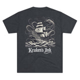 Kraken's Ink Clipper Ship Unisex Tri-Blend Crew Tee