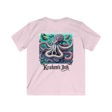 Kraken's Ink Pixel Unisex Kids Softstyle Tee