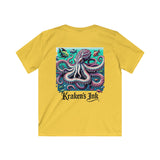 Kraken's Ink Pixel Unisex Kids Softstyle Tee