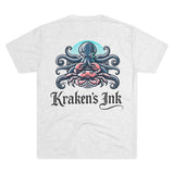 Kraken's Ink Crab Unisex Tri-Blend Crew Tee