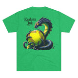 Kraken's Ink Softball Unisex Tri-Blend Crew Tee