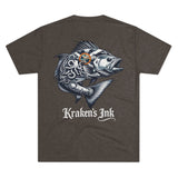 Kraken's Ink FL Redfish Unisex Tri-Blend Crew Tee