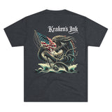 Kraken's Ink Fly the Flag Unisex Tri-Blend Crew Tee