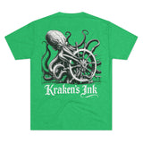 Kraken's Ink Ship Wheel Unisex T-Shirt