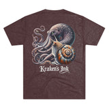 Kraken's Ink The Kraken & The Snail Unisex Tri-Blend Crew Tee