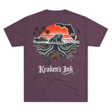 Kraken's Ink FL Waters Unisex Tri-Blend Crew Tee