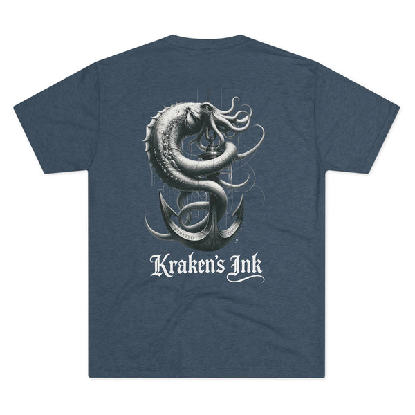 Kraken's Ink Anchor Ride Unisex Tri-Blend Crew Tee