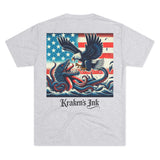 Kraken's Ink Eagle Fight Unisex Tri-Blend Crew Tee