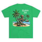Kraken's Ink Coconut Palm Unisex Tri-Blend Crew Tee