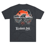 Kraken's Ink FL Waters Unisex Tri-Blend Crew Tee