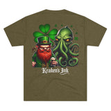 Kraken's Ink Leprechaun Unisex Tri-Blend Crew Tee