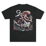 Kraken's Ink Anchor Love Unisex Tri-Blend Tee
