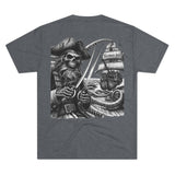 Kraken's Ink Skull Pirate Unisex Tri-Blend Crew Tee